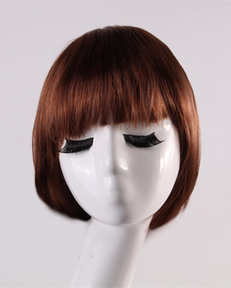 Parrucca Corta Sintetica BOB Completa Multicolore Cosplay Festa di Halloween Capelli Corti Parrucche Monocolore