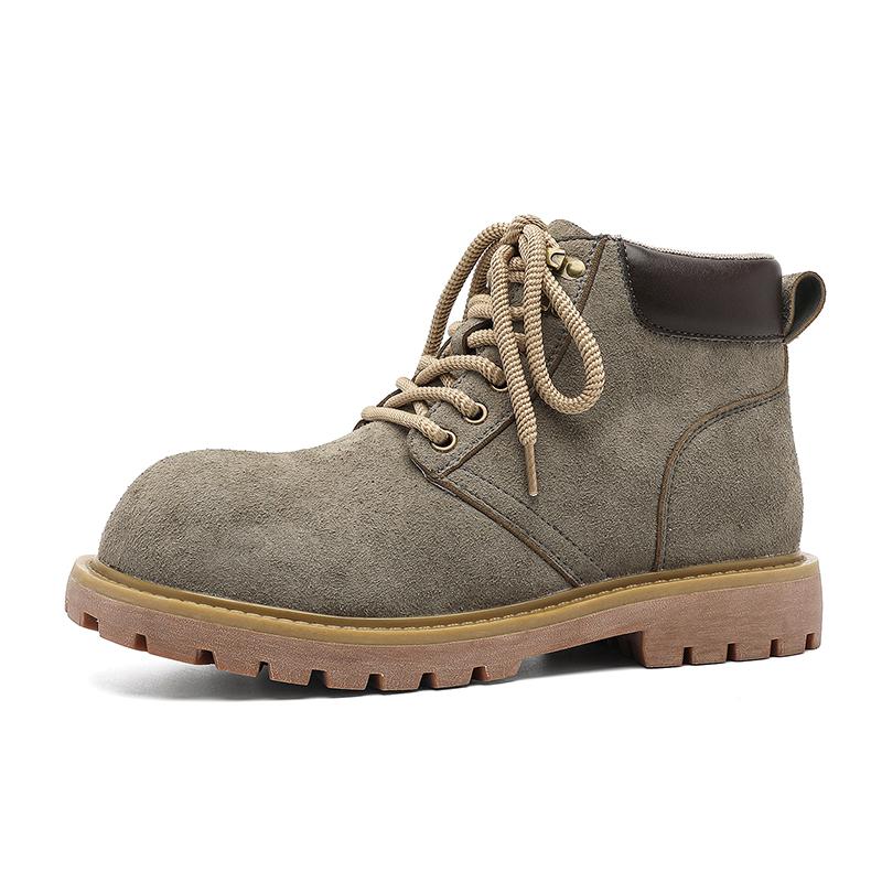 Men s Boots, High-top Boots, Men s Leather Shoes,Spring and Autumn Fashionable Hiking Shoes,Outdoor Sports Shoes,Anti-slip Boots 44