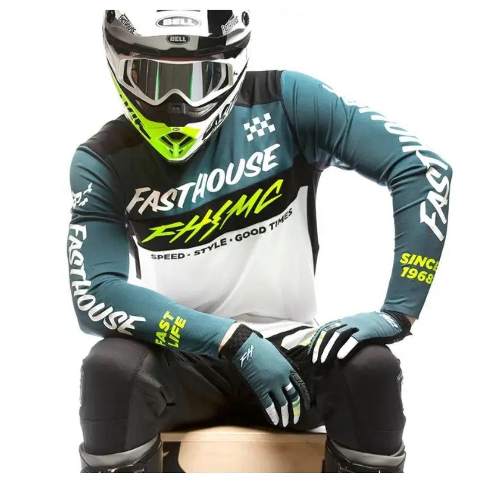 Herren Offroad-Motorradbekleidung, Mountainbike MTB-Shirt, Motorrad Downhill-Anzug, Radsportanzug
