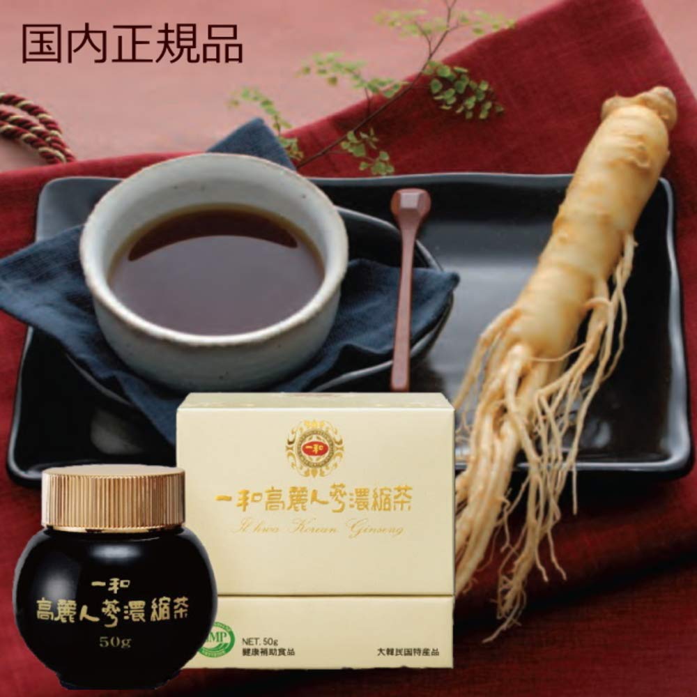Ilhwa Korean Ginseng Concentrated Tea 50g Korean Ginseng [Genuine Product] (Gold)