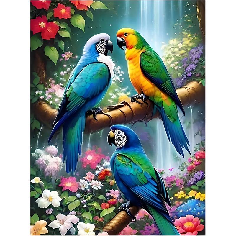 5D Diamond Painting, Flower Animal Sticker Diamond Cross Stitch Decorative Painting