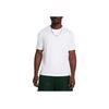 Under Armour Movement Solid Color Round Neck Comfortable Breathable Short Sleeve T-Shirt Men Tops White 1387389-100
