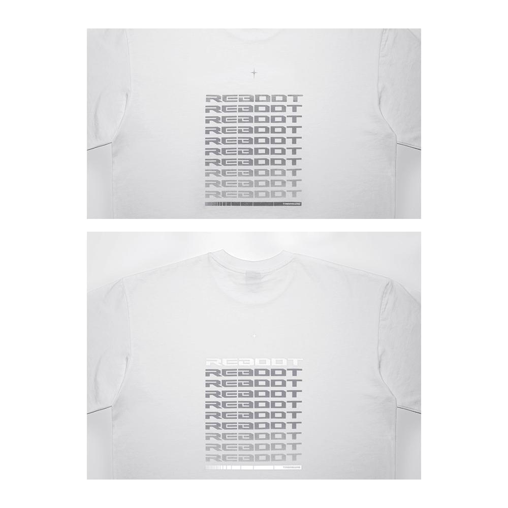 TREASURE REBOOT Overfit Reflective T-shirt White