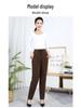 Mom's Winter Style High Waist Corduroy Cotton Pants for Middle-Aged and Elderly Women - Loose, Plus Velvet, Straight Leg