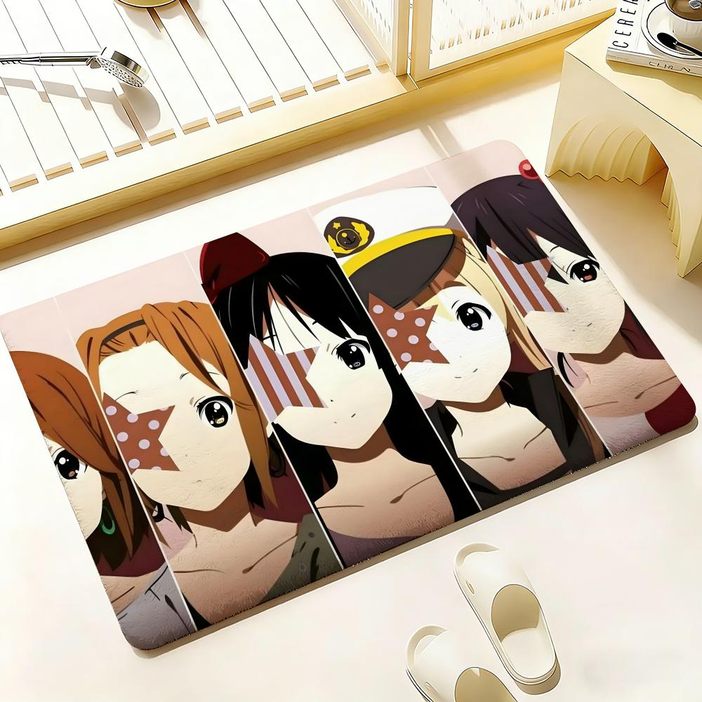 Anime K-K-On Floor Mat Bedroom Living Room Flannel Door Mat Non-Slip Home Decor