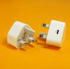 20W UK Standard Type-C Fast Charger with Hong Kong Three-Pin Plug for Travel