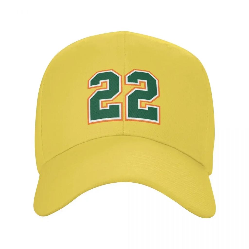 Jersey Number Number Twentytwo Straight From Miami Baseball Cap Fashion Beach Luxury Unisex Hat New In Hat Girl Unisexs