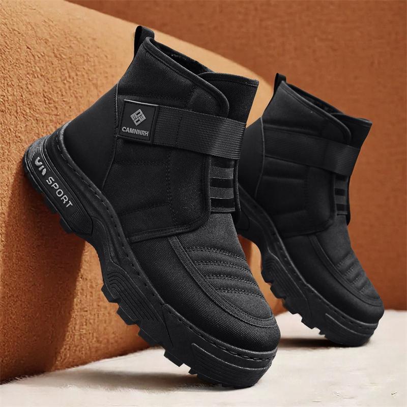 New Men's Classic Winter Fashion High Top Thick Sole Snow Shoes Comfortable Soft Sole