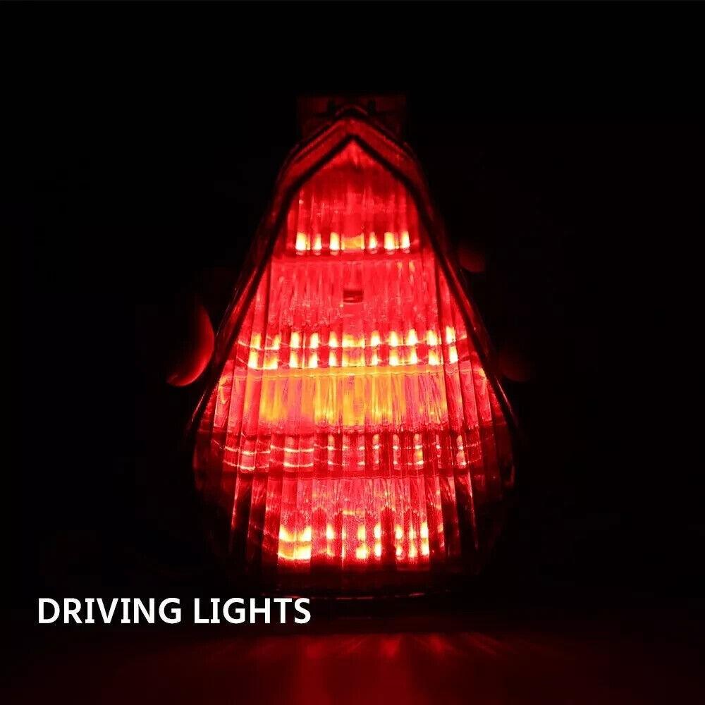 For 2006-2016 Yamaha R6 Tail Light LED Integrated Turn Signal Lamp Smoke Lens