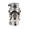 For BMW Ford 3/4" DD x 3/4" DD Nickel Plating Single Steering Shaft Universal U Joint Car Accessories Total Length 83mm (3-1/4")