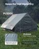 VEVOR Tenda Gonfiabile per Campeggio 5-8 Persone Tenda Gonfiabile con Pompa a Mano, per Famiglia Outdoor Glamping, Impermeabile 420D Oxford