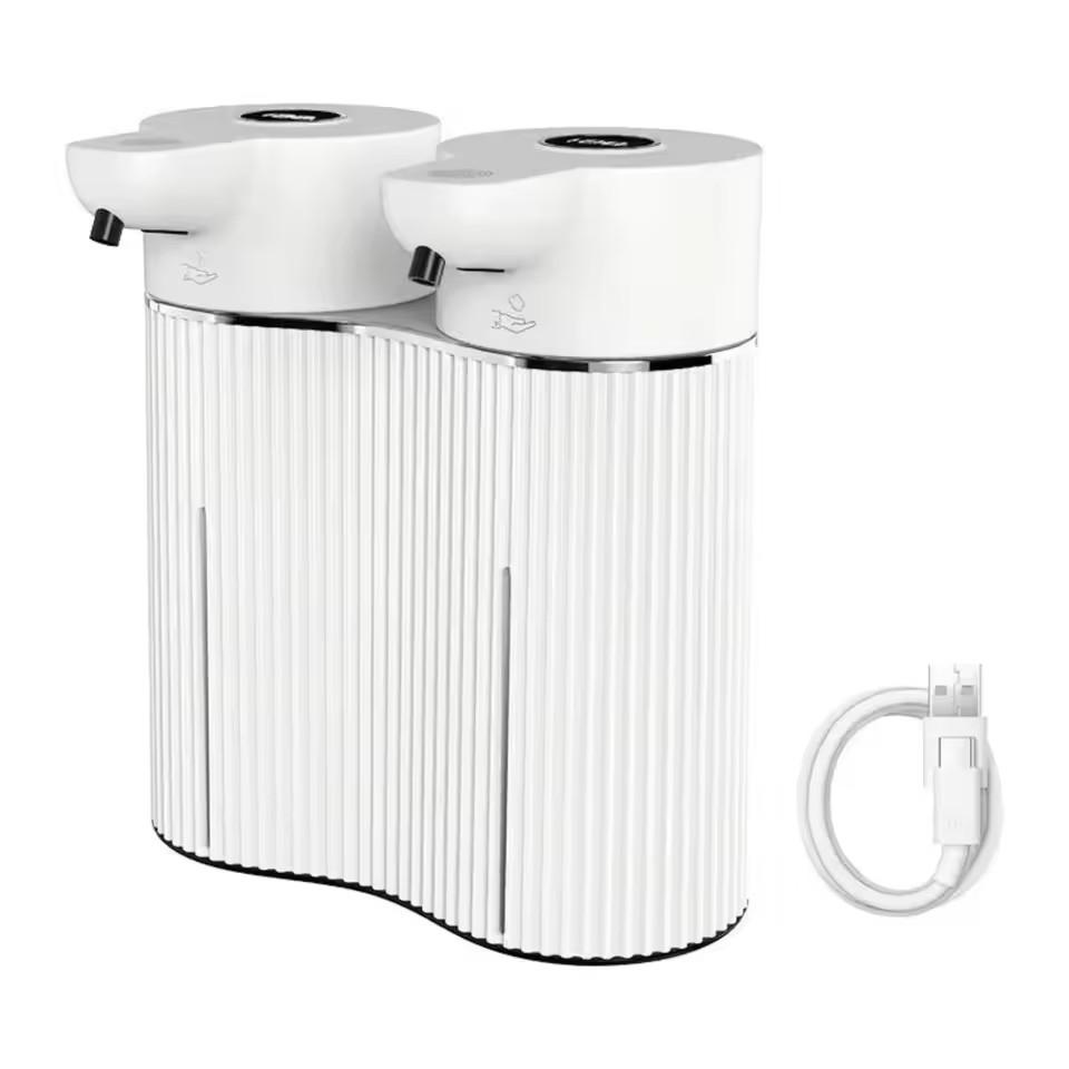 

Double-Head Touchless Foam/Gel Infrared Induction Electric Automatic Senor Soap Dispenser Wall-Mounted Hand Washing Pump Machine белый