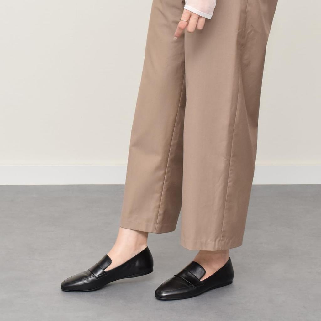 Fabio Rusconi Mocha Leather Size Women's Loafers, Black, 23.5cm