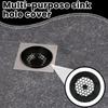 Recyclable Plastic Water Trough Hole Covers Safe Material Portable Sink Filter Two Types Compact Sink Hole Cover Bathroom Sink