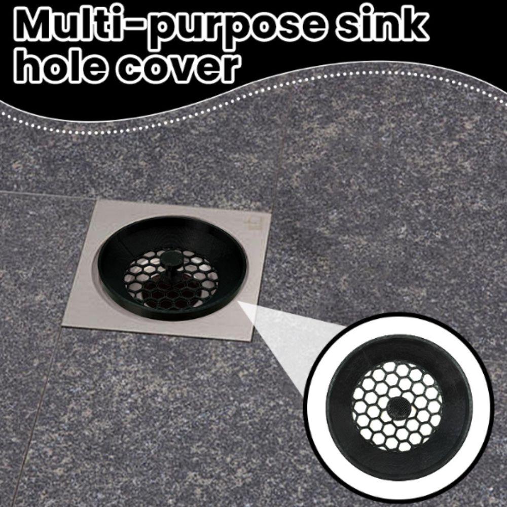 Recyclable Plastic Water Trough Hole Covers Safe Material Portable Sink Filter Two Types Compact Sink Hole Cover Bathroom Sink