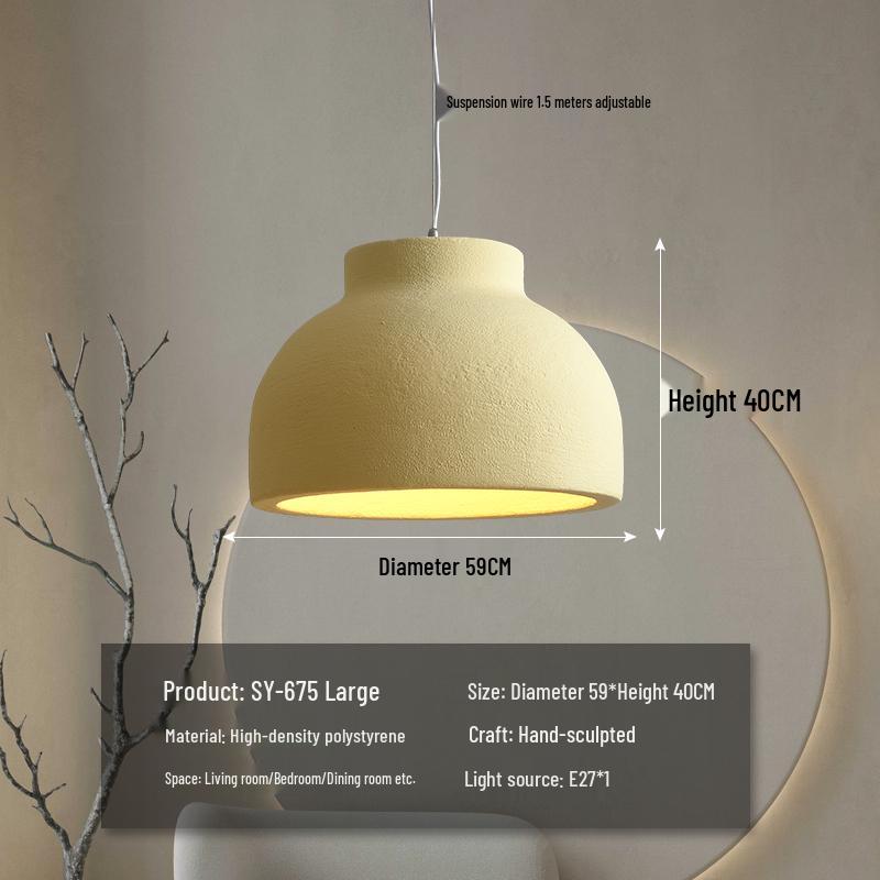 Wabi-Sabi Zen Pendant Light: Retro & Artistic Design for Restaurants, Living Rooms, and Bedrooms