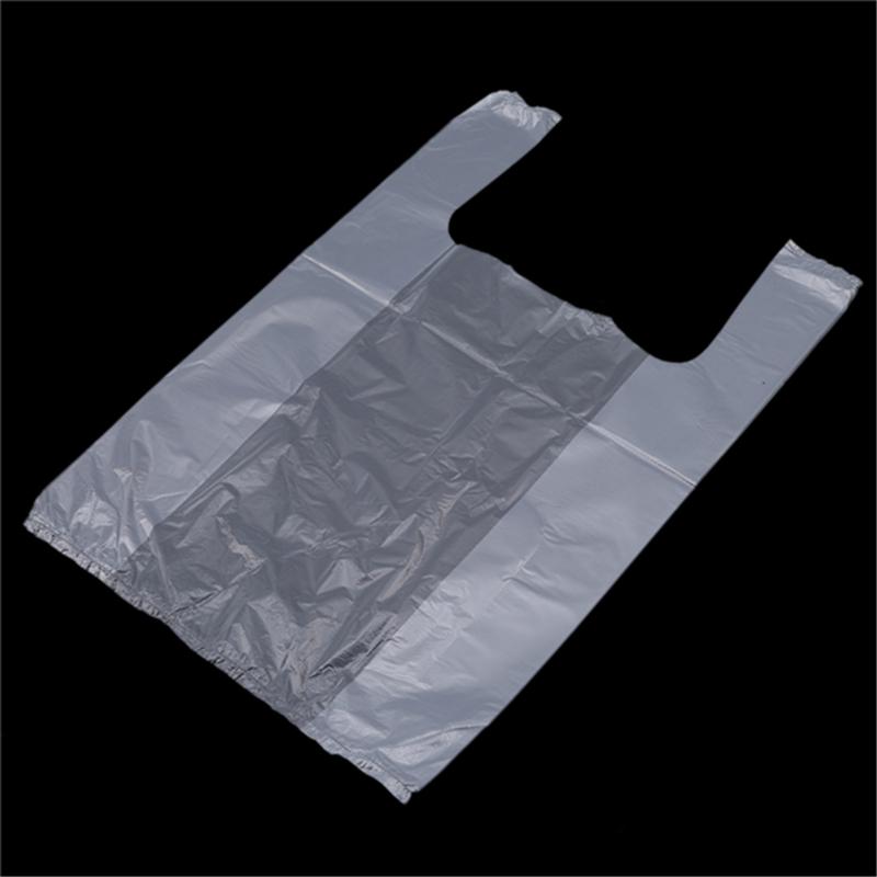 100pcs/Pack Durable Transparent Plastic Bag Multifunctional Supermarket Bag Food Shopping Bag Household Storage Kitchen Supplies