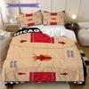 Chicago Bulls Court Bedding(1 * Duvet Cover + 2 * Pillowcase, Without Core) Bedding Set Soft and Comfortable Duvet Cover and Pillowcase Bedding