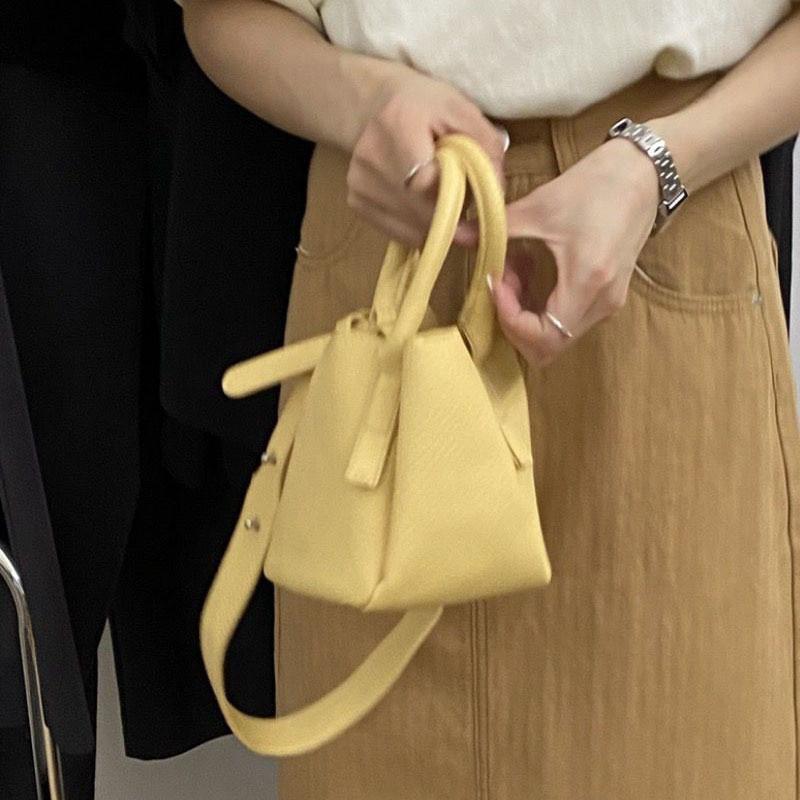 IELGY Macaron Lychee Pattern Bucket Bag Casual All-Match Hand-Carrying Vegetable Basket Shoulder Messen