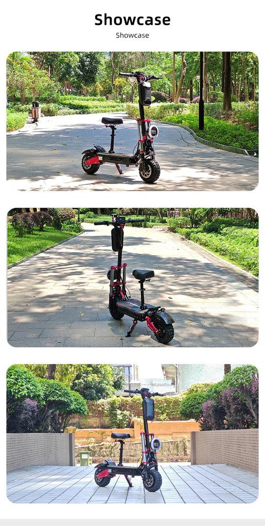 BOYUEDA S5 3000W Dual Motor Electric Scooter - 85KM/H Top Speed, 120KM Range, Off-Road Tires, NFC Lock, Hydraulic Brakes