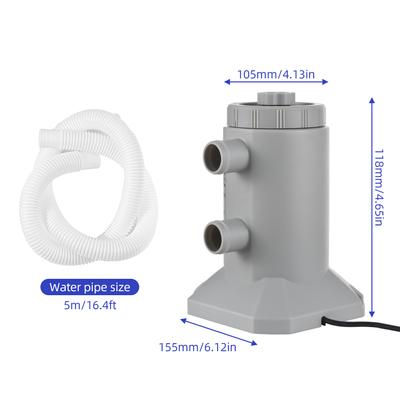 Bomba de Filtro de Cartucho para Piscinas de Alvenaria 55W 250LCelsiusH Taxa Baixo Ruído Circulação e Filtração Melhoradas Bomba de Filtro de Água com Cartucho