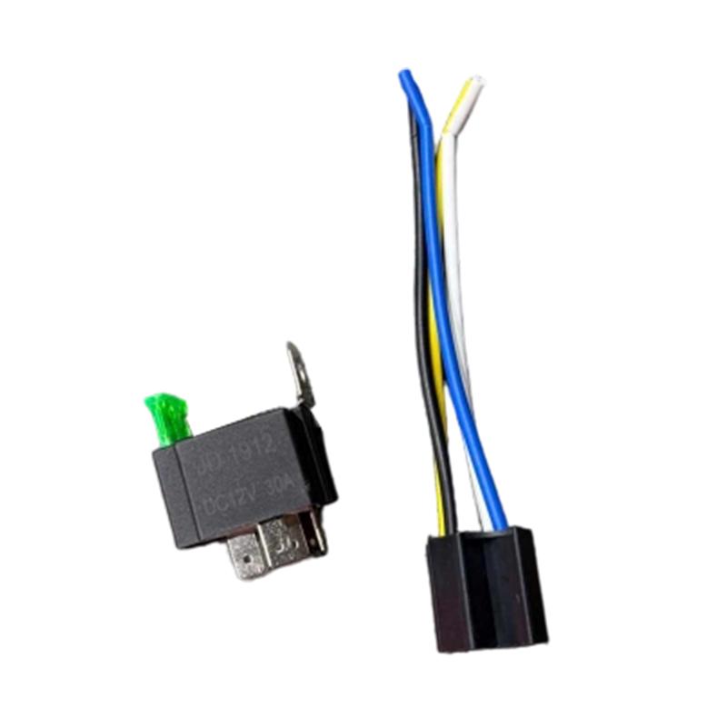 4/5 Pin SPST Fuse Relay For Car Truck Waterproof 12V 24V 30A Fuse Relay Switch With 14AWG 16 AWG Wire