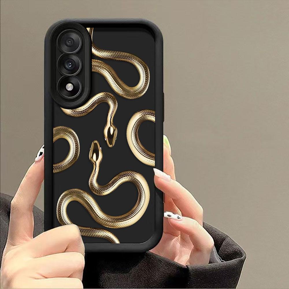 Gold Black Purple Snake Phone Case For Samsung Galaxy S26 S25 S24 S23 S22 S21 FE S20 ULTRA PLUS TPU Case Funda Shell Capa Cover