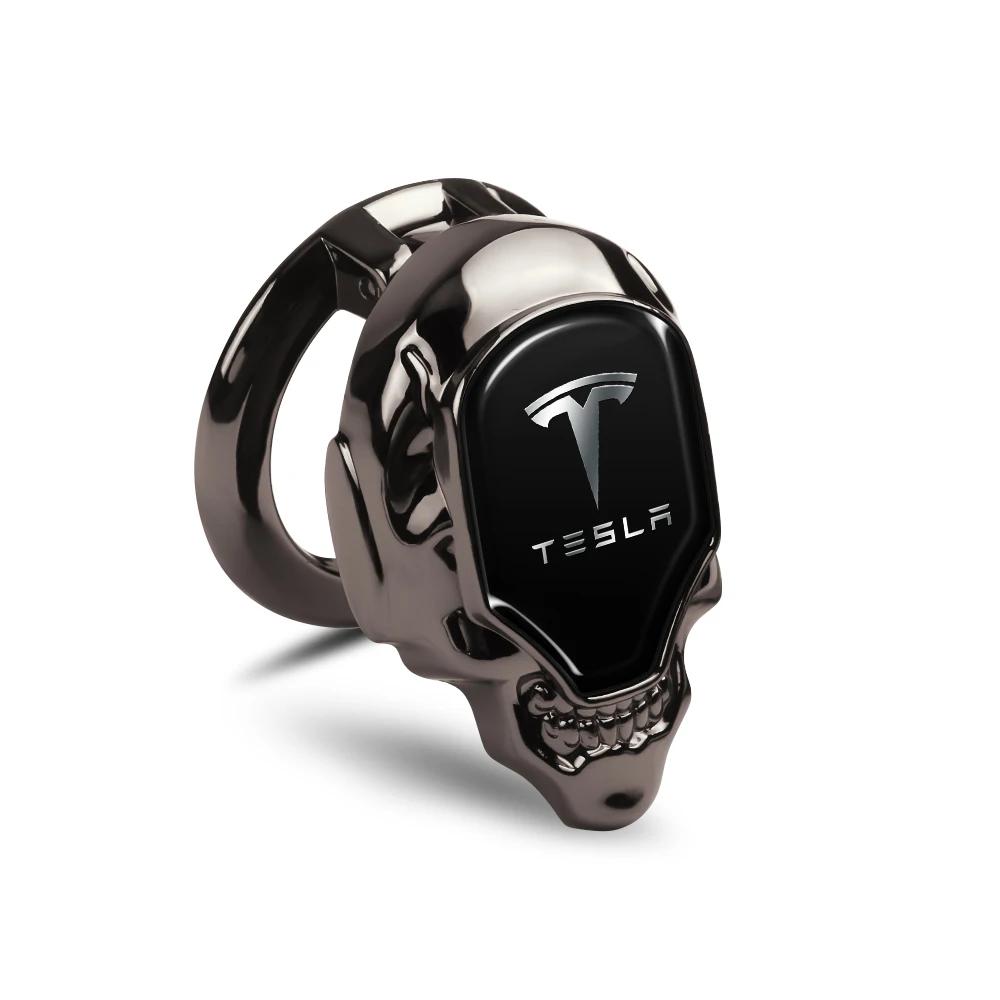 Bilklistermärke 2025 Ny Tesla 1 ST Skyddskåpa Klistermärke för Bilens Motor Start/Stopp-knapp Auto Tillbehör För Tesla Model 3 Model S