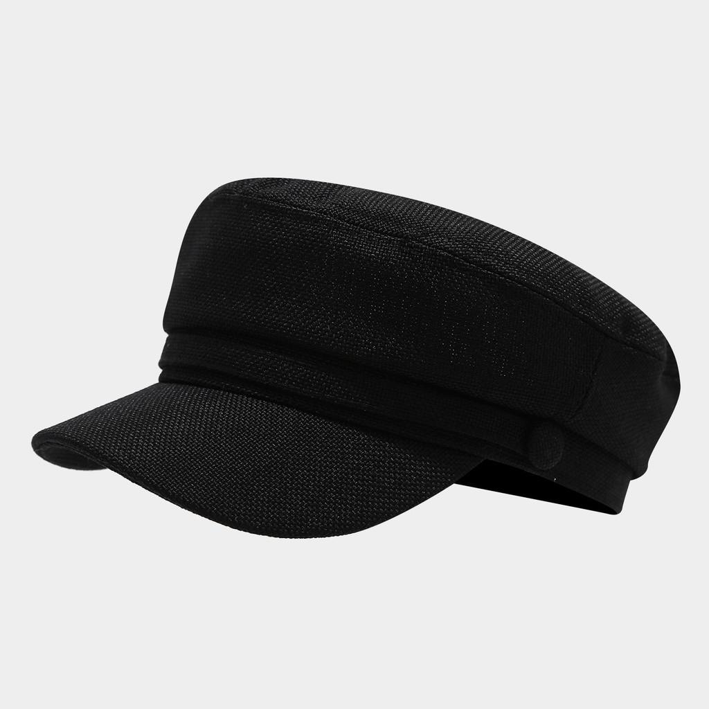 Vintage Cotton Newsboy Cap With Sunshade For Casual Outdoor Wear