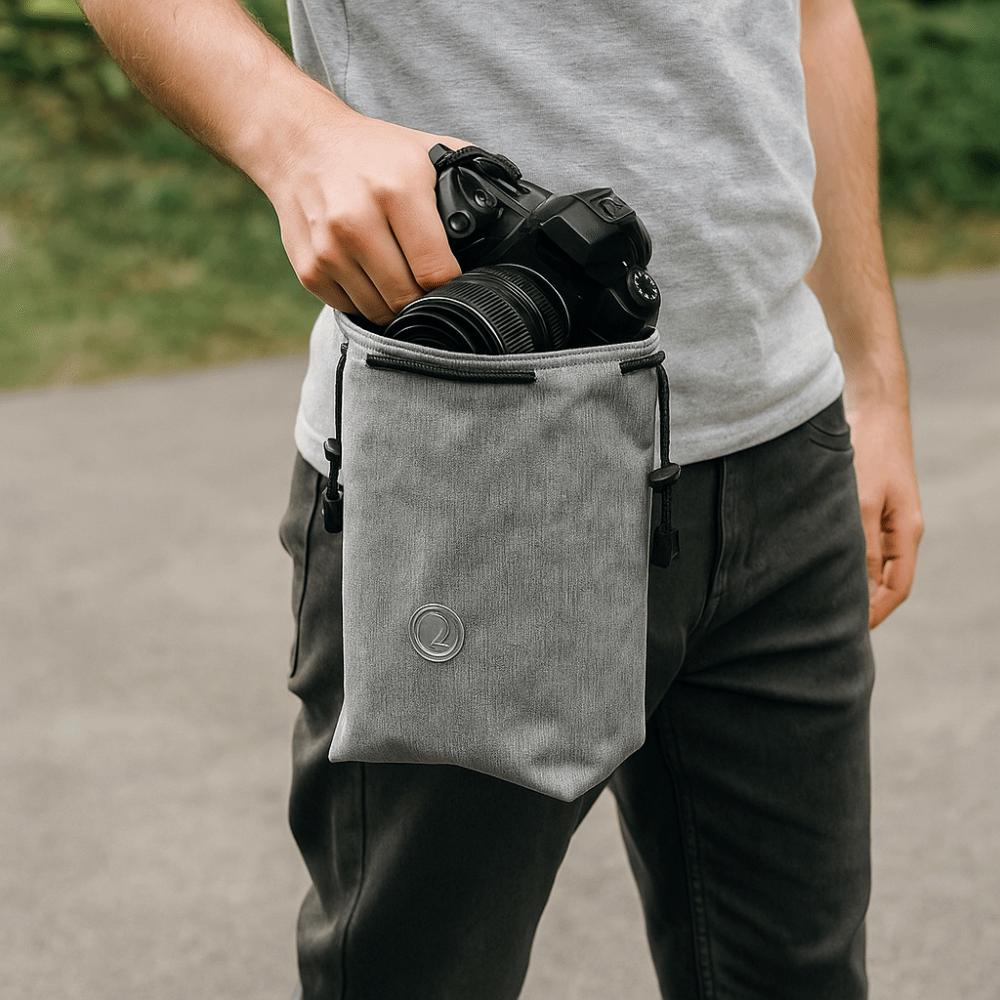 Dustproof SLR Storage Pouch Waterproof Drawstring Case Camera Protective Case Outdoor Photography