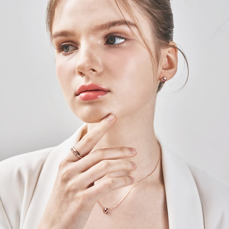 ELLE Jewelry Lace 2-Piece Layered Ring ELBRWR140