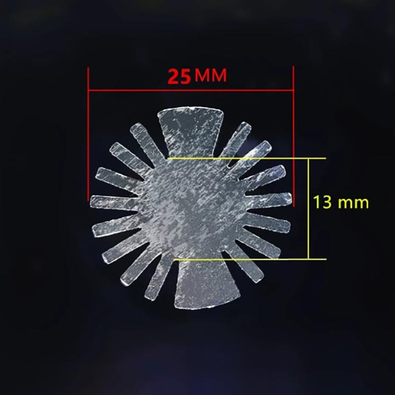 

COB Radiator Diameter 25/37.5/40/48/50/53/60/65/67MM High Power Led Heatsink Sunflower Solid Radiator Round Alloy Aluminum