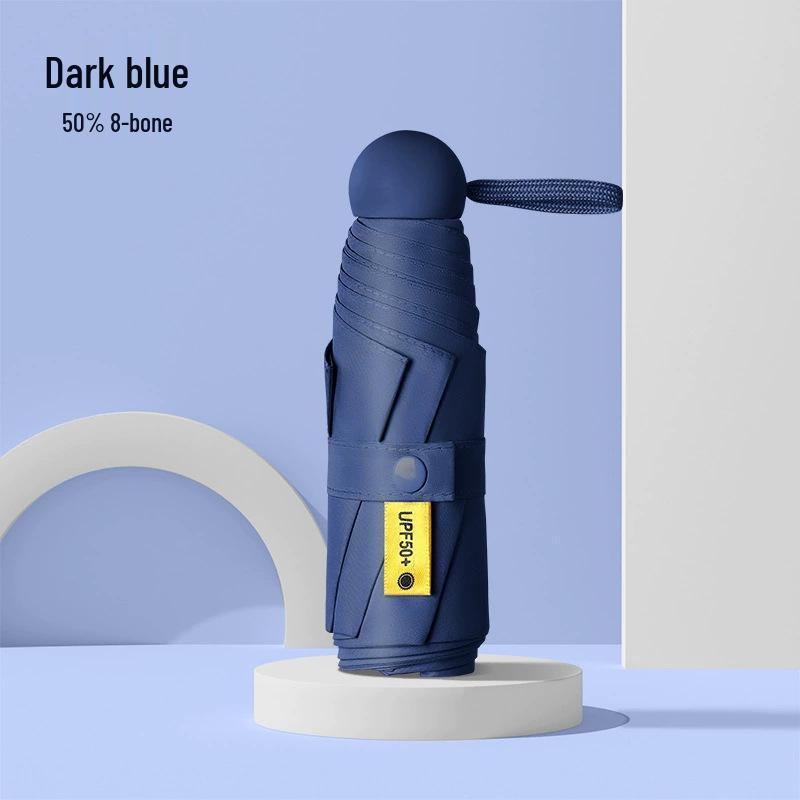 Women's 5-Fold Mini Sun & Rain UV Protection Umbrella – Ultra-Light & Dual Use