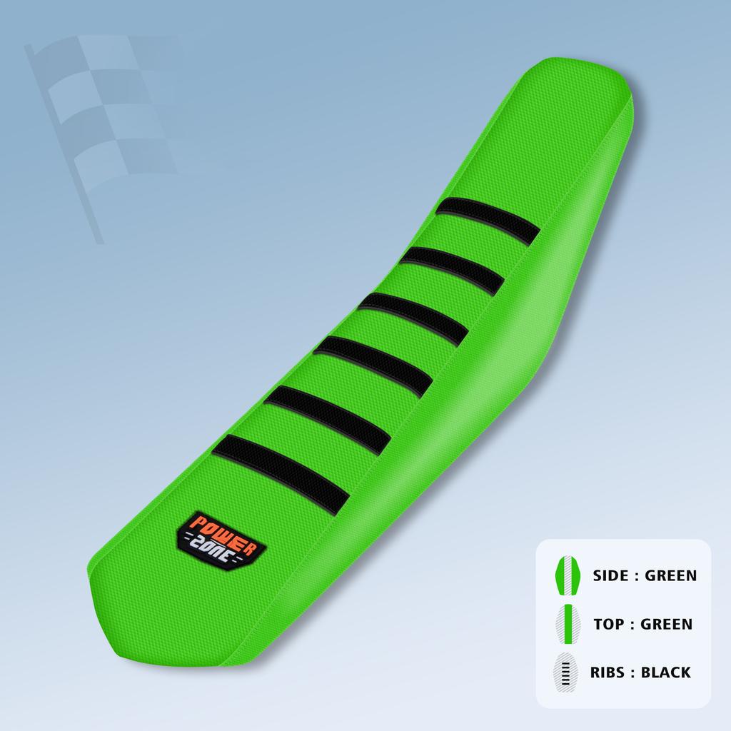 Powerzone Universal Ribbed Seat Covers Soft Motorcycle Dirt Bike Seat Cushion For SXF EXC KXF CRF YZF WR TC TE EC