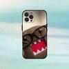 Cute Domo-kun Phone Case For iPhone17,16,15,14,13,12Plus,Pro Max,XS,5G Soft Silicone Black Cover
