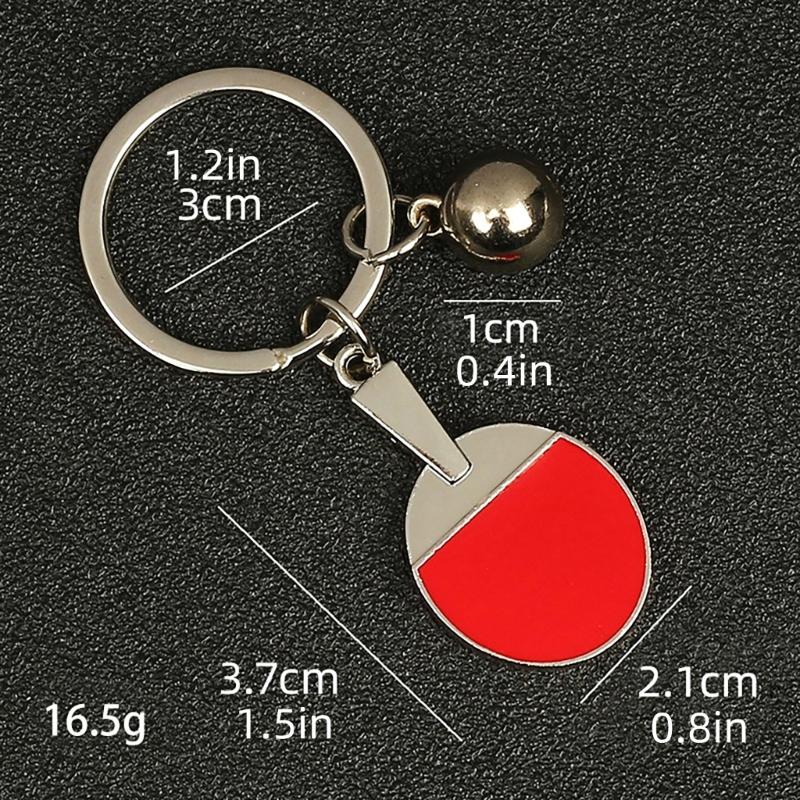 Appassionato di Tennis Accessorio Chiave Design Racchetta Metallici Texture in Lega Portachiavi Ciondolo per Fan Sportivi Regalo per Fan Sportivi