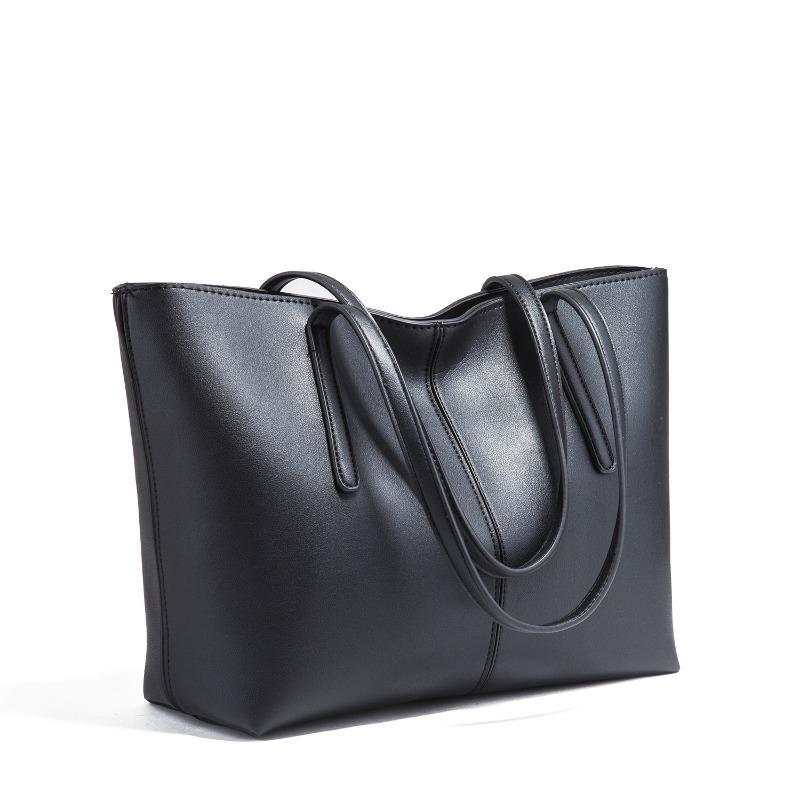 

Новая модная женская сумка-тоут на плечо большой вместимости, повседневная большая сумка, женская сумочка чёрный