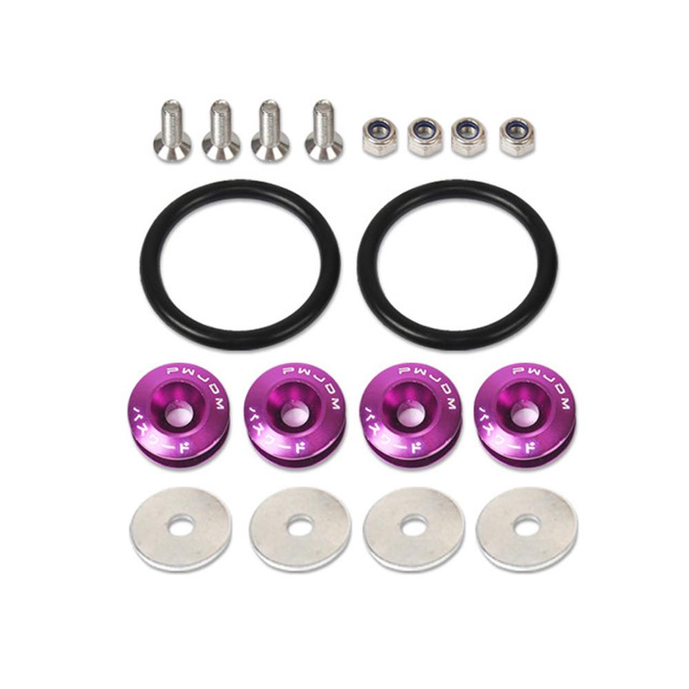 Cover Front Bumper Car Bumper Fasteners Surrounding Screw Quick Release Fasteners JDM Fasteners Kit