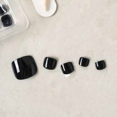 T.I.T.A Punte Pedicure Solide 14 Pezzi (Nero)