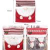 Cartoon Christmas Chair Cover Cloth Classic Faceless Stool Cover Exquisite Cute Dinner Chair Back Decor Couple