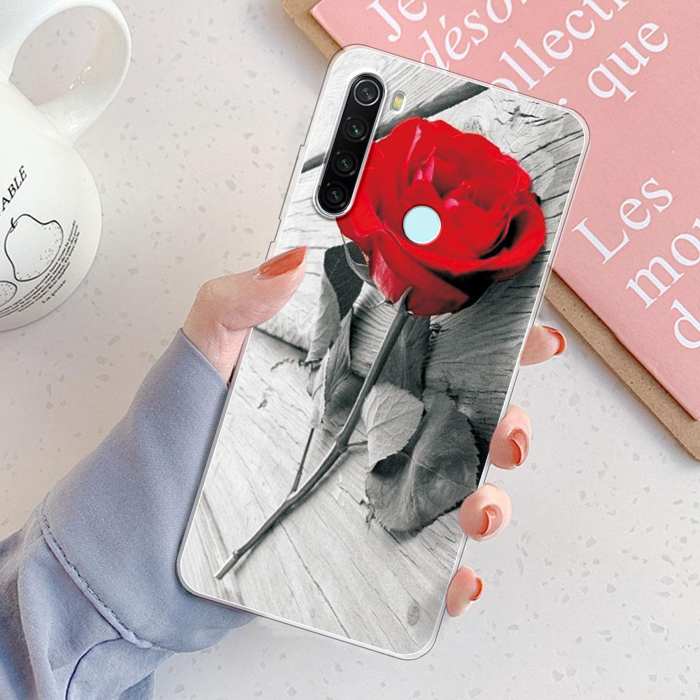 Custodia Redmi Note 8 Pro Cover Posteriore Note 8T Ragazze Nuova Moda Trasparente Custodie per Telefono Custodia Morbida in Silicone Per Xiaomi Redmi Note 8 Coque