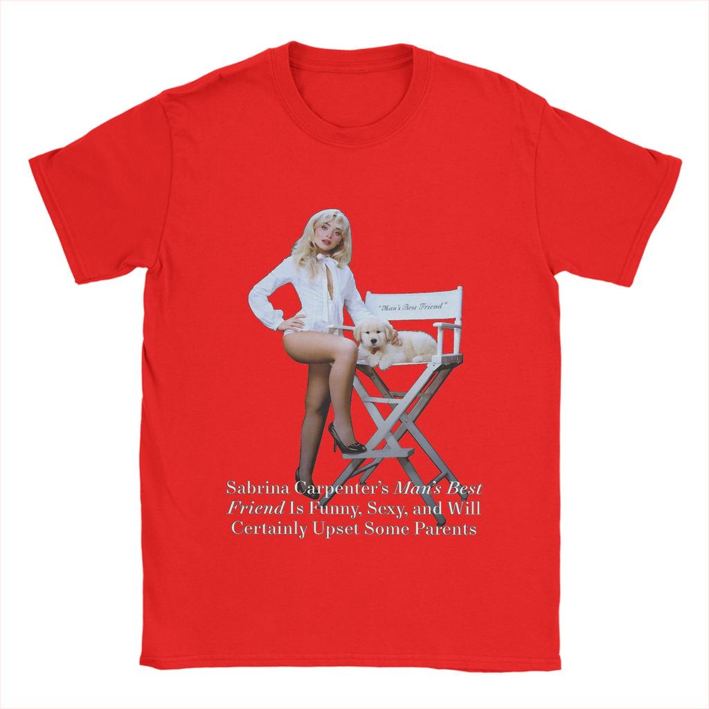 Sabrina Carpenters   T-Shirts Men  Novelty Cotton Tees Crewneck Short Sleeve T Shirt Gift Idea Clothes