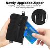 Small Wallet with 2 Zipper Pockets&Lanyard&Keychain ID Case Card Holder Coin Purse Badge Pouch for Boys Girls Women Men Travel Sports Outdoor