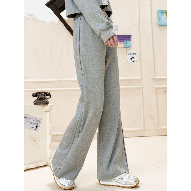 Coolhut Loose Drape 2026 Spring Women's Casual Pants Simple Sweatpants Versatile Commuting Straight-Leg Pants