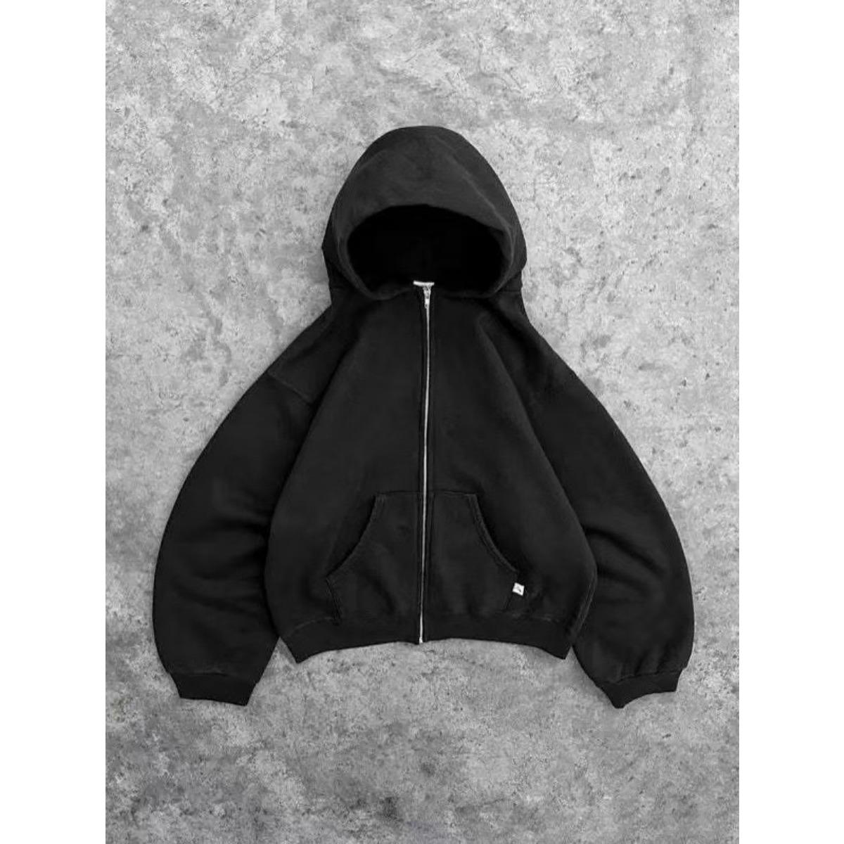 

Американский Ретро Однотонные Худи Женские Мужские Осень Топы с Длинным Рукавом Толстовка с Капюшоном Уличная Одежда Хип-Хоп Пуловер Y2K Толстовка Новая M