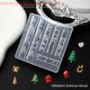Christmas Snowman Christmas Tree 3d Nail Mold Snowflakes Snowmen Nail Decorations Diy Design Silicone Manicure Mold Nail Art