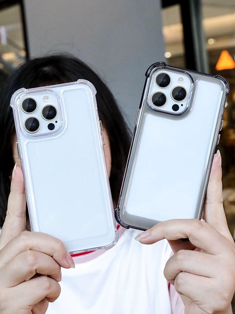 Plain Shockproof Clear Case For iPhone 17 16 15 14 13 12 11 Pro Max Mini 6 7 8 Plus SE For iphone 17 Air TPU Transparent Cover