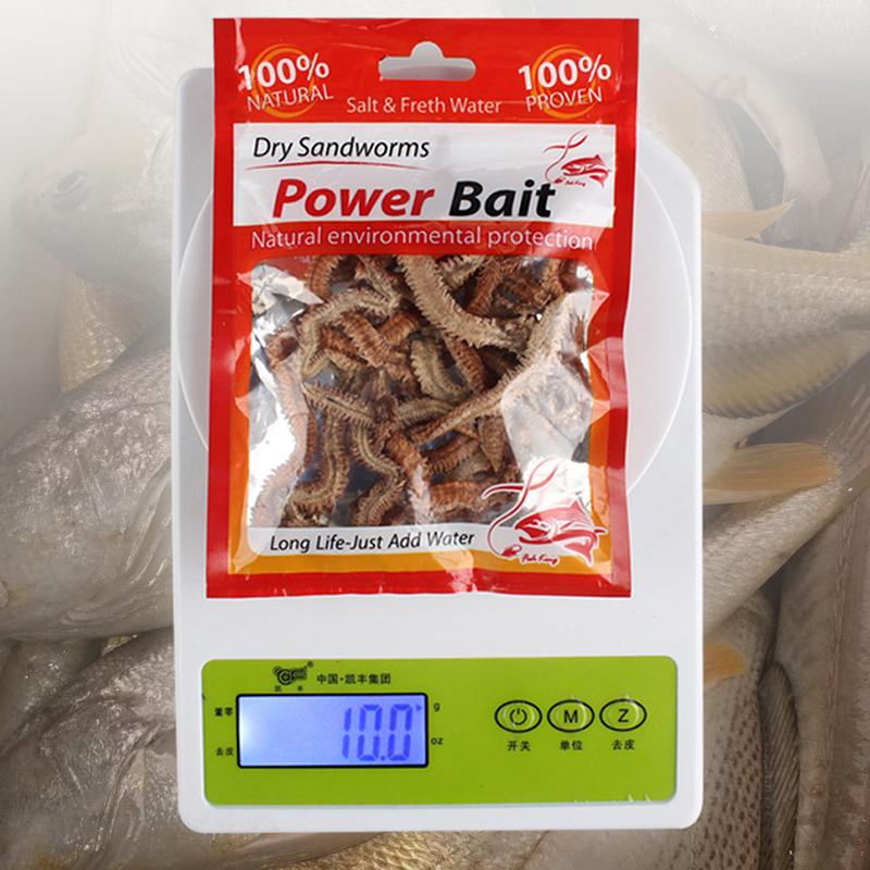 Natural Dry Sandworm 10G Fishing Lures Outdoor Angling Tournament Seductive Food Carp Catching For Winter Ice Sea Fishing
