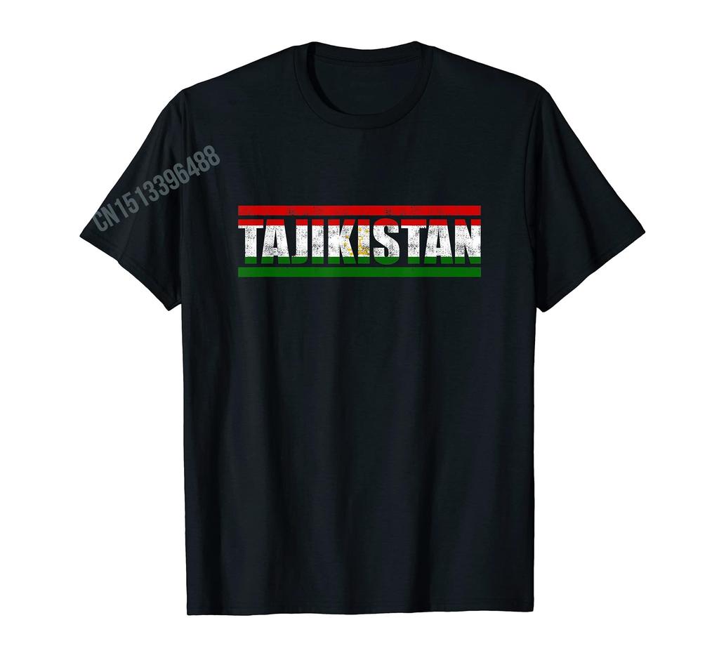 ZX More Design Retro Vintage Tajikistan Flag Tajikistani Roots TShirt For Men Women T Shirt Tops Cotton Tees