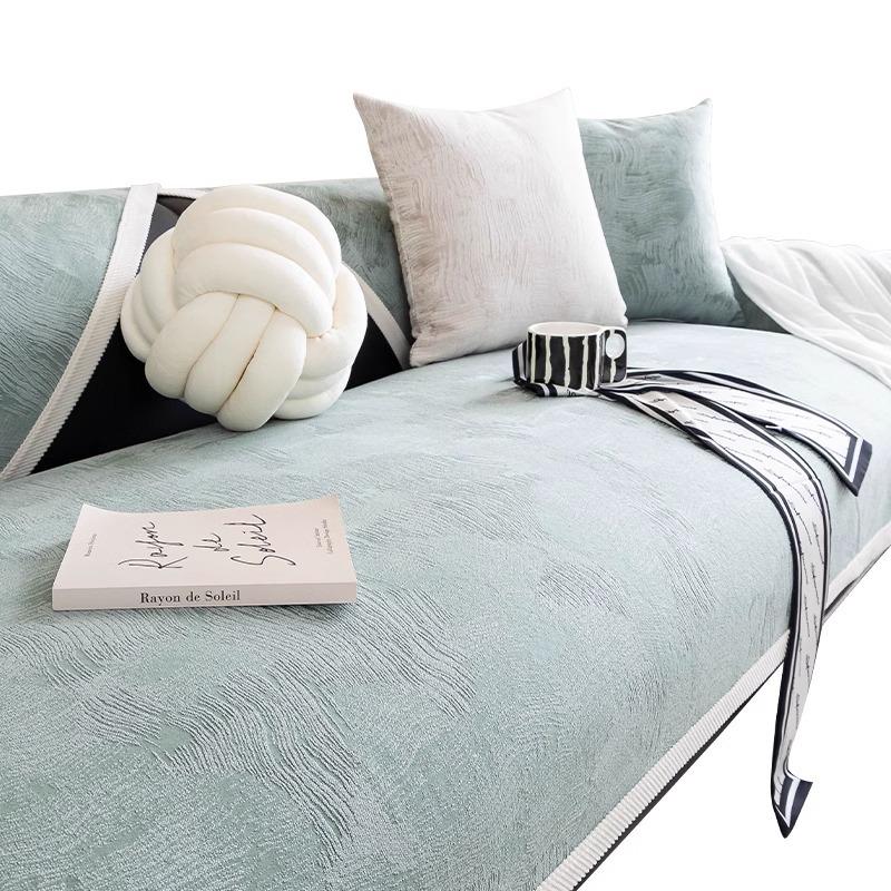 New Sofa Cushion Four-Season Universal Non-Slip Seat Cushion Light Luxury High-End Sofa Cover Chenille Cover